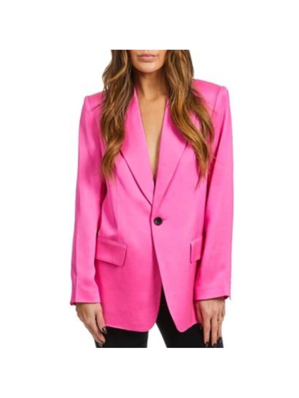 A.L.C. Bishop II Peak Lapel Blazer Hot Pink Size 6 Statement Jacket